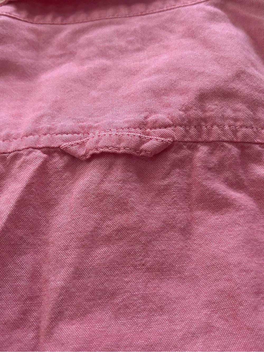 Old Navy Toddler Pink Linen Blend Look Button Down Shirt 4T Roll Tab Sleeve⁠